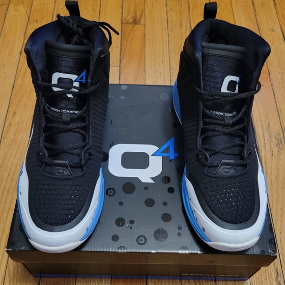Q4 Other - Q4 Black and Blue High-Top Sneakers